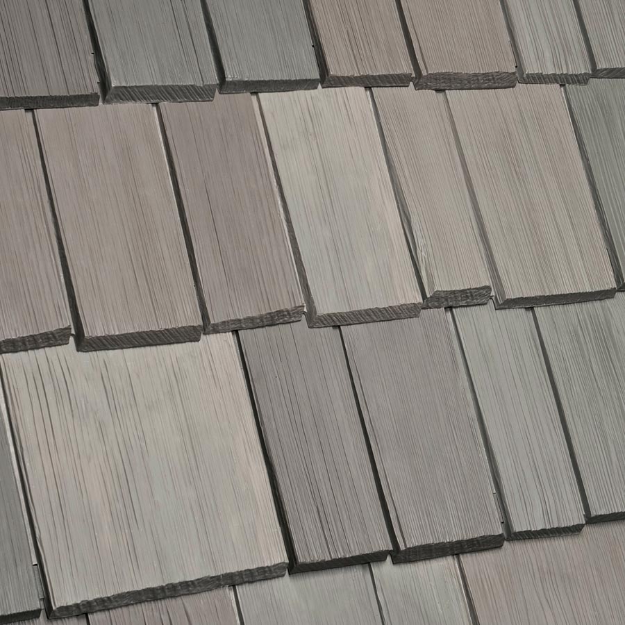 DaVinci Roofscapes Bellaforte Shake Weathered Gray Cool Swatch